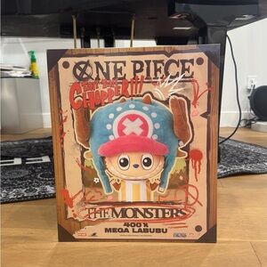 LABUBU 400% MEGA TONY TONY CHOPPER ONE PIECE HAT TOY COLLECTOR PLUSH DOLL
